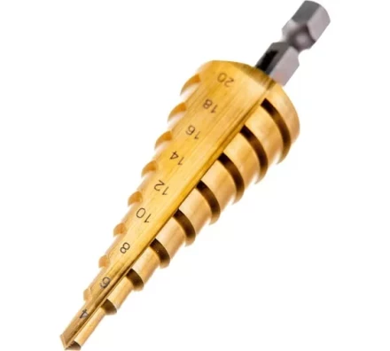 Сверло ступенчатое HSS-TiN с прямым желобком, 4-20x75, 1/4" (Makita D-40129) купить в Нижневартовске