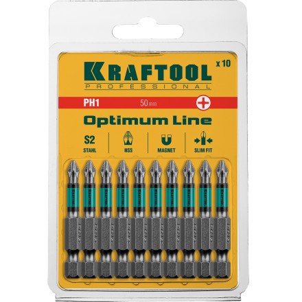 Биты KRAFTOOL OPTIMUM PH 26122-1-50-10 купить в Нижневартовске