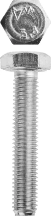 Болт ЗУБР &quot;МАСТЕР&quot; с шестигранной головкой, ГОСТ 7798-70, класс прочности 5.8, оцинкованный, M10x55мм, 5кг 303080-10-055 купить в Нижневартовске
