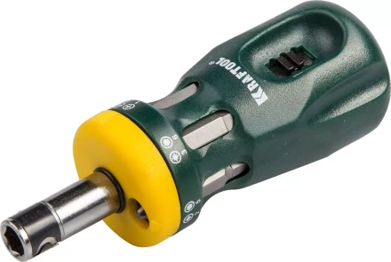 Набор KRAFTOOL Отвертка "BIT LOCK" реверсивная с битами, 12-в-1 26161-H13 купить в Нижневартовске