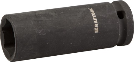 Торцовая головка KRAFTOOL &quot;INDUSTRIE QUALITAT&quot; ударная, удлиненная (1/2&quot;), FLANK, Cr-Mo, фосфатированная, 21 мм 27942-21_z01 купить в Нижневартовске