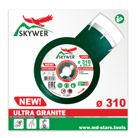 Диск алмазный 1A1RSS ULTRA GRANITE SKYWER 510*3,8*15*35T*25,4 mm купить в Нижневартовске