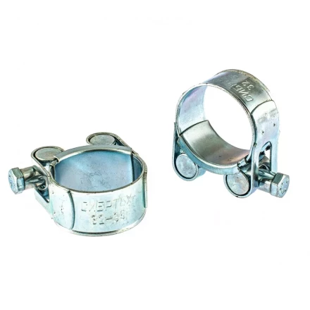 Хомуты металлические силовые 32-35 мм ширина 20 мм шарнирный W1 2 шт Сибртех 47519 купить в Нижневартовске