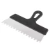 Шпатель из нержавеющей стали 250 мм зуб 8 х 8 мм пластмассовая ручка Россия 85143 купить в Нижневартовске