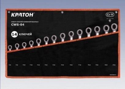Набор ключей комбинированных Кратон CWS-04 14 пр. 2 27 03 004 купить в Нижневартовске