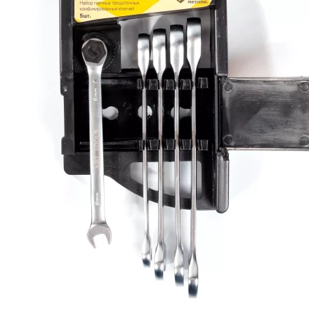 Набор гаечных комбинированных трещоточных ключей КВТ НТК-5 (8–14 мм), 5 шт. (79200) купить в Нижневартовске