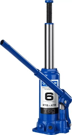 Домкрат гидравлический бутылочный T50, 6т, 215-415мм, ЗУБР Профессионал 43060-6 43060-6_z01 купить в Нижневартовске