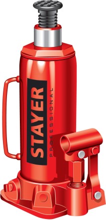 Домкрат STAYER &quot;PROFI&quot; гидравлический бутылочный, 12т, 210-400мм 43160-12 купить в Нижневартовске