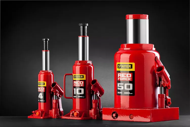 Домкрат STAYER "PROFI" гидравлический бутылочный, 12т, 210-400мм 43160-12 купить в Нижневартовске