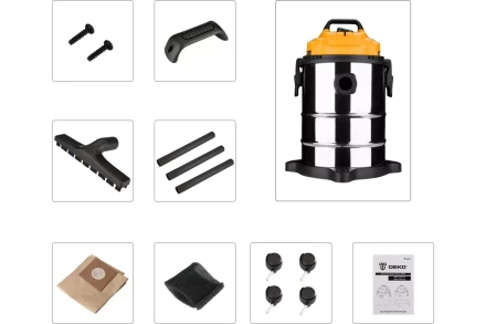 Пылесос промышленный DEKO DKVC-1400-15S, 015-0030 купить в Нижневартовске