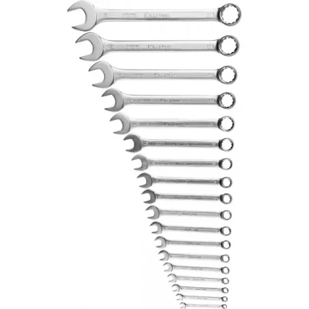 Набор KRAFTOOL "EXPERT": Ключи гаечные комбинированные, Cr-V сталь, хромированные, 6-32мм, 18шт 27079-H18 купить в Нижневартовске