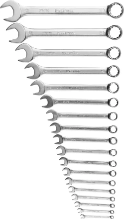 Набор KRAFTOOL "EXPERT": Ключи гаечные комбинированные, Cr-V сталь, хромированные, 6-32мм, 18шт 27079-H18 купить в Нижневартовске