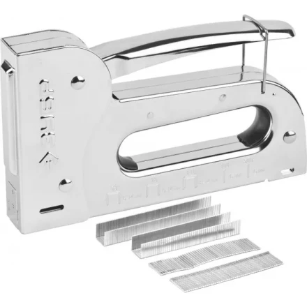 Степлер для скоб "Универсал 14" 6-в-1: тип 53 (6-14 мм) / 140 (8-14 мм) / 53F (8-14 мм) / 13 (6-14 мм) / 300 (16 мм) 500 (16 мм), ЗУБР Профессионал 31527 купить в Нижневартовске