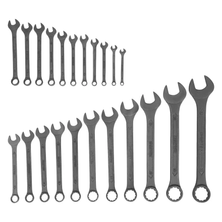 Набор ключей комбинированных, 6 - 32 мм, 22 шт., CrV, фосфатированные, ГОСТ 16983 Сибртех 15479 купить в Нижневартовске