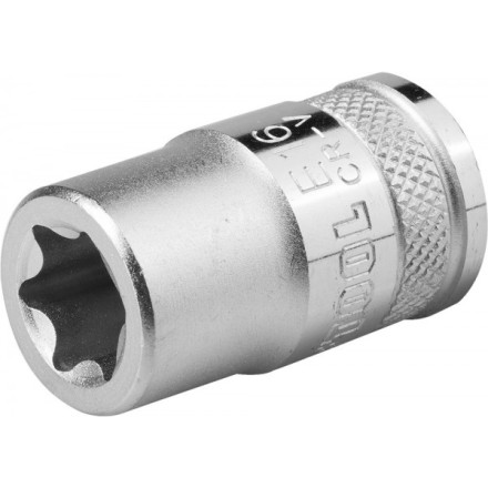 Торцовая головка KRAFTOOL &quot;INDUSTRIE QUALITAT&quot;, Cr-V, внешний TORX, хромосатинированная, 1/2&quot;, Е 18 27810-18_z01 купить в Нижневартовске