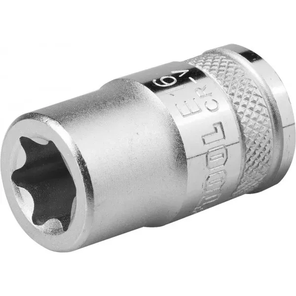 Торцовая головка KRAFTOOL "INDUSTRIE QUALITAT", Cr-V, внешний TORX, хромосатинированная, 1/2", Е 18 27810-18_z01 купить в Нижневартовске