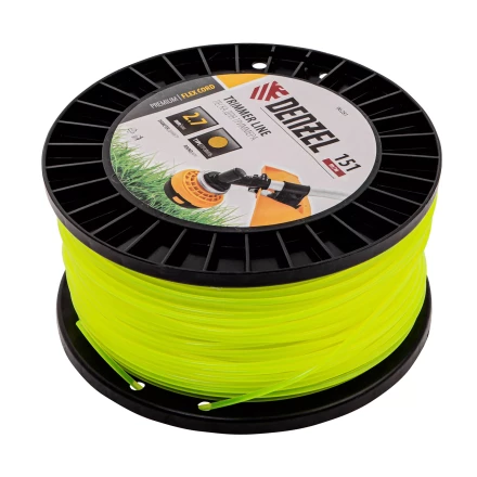 Леска для триммера круглая, 2,7мм х 151м, на DIN катушке FLEX CORD,  Denzel 96281 купить в Нижневартовске