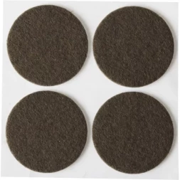 Накладки STAYER &quot;COMFORT&quot; на мебельные ножки, самоклеящиеся, фетровые, коричневые, круглые - диаметр 35 мм, 4 шт 40910-35
