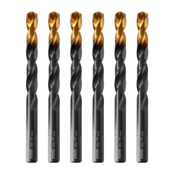 Сверло по металлу, 11 мм, HSS-Tin, Golden Tip, 6 шт. Denzel 717223