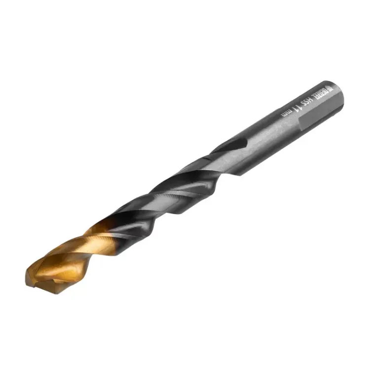 Сверло по металлу, 11 мм, HSS-Tin, Golden Tip, 6 шт. Denzel 717223 купить в Нижневартовске