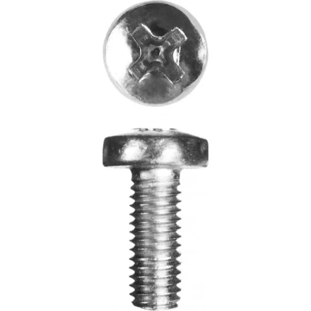 Винт ЗУБР "МАСТЕР" DIN 7985, класс прочности 4.8, оцинкованный, M5x12мм, 5кг 303150-05-012 купить в Нижневартовске