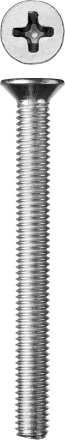 Винт ЗУБР "МАСТЕР" DIN 965, класс прочности 4.8, оцинкованный, M6x65мм, 5кг 303110-06-065 купить в Нижневартовске