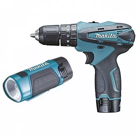 Дрель-шуруповерт аккумуляторная Makita НР330DWLE ударный купить в Нижневартовске