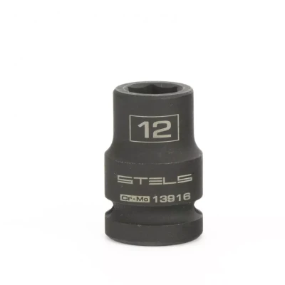 Головка ударная шестигранная 12 мм 1/2" CrMo  Stels 13916
