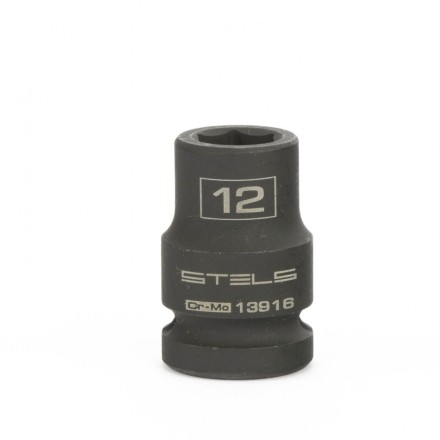 Головка ударная шестигранная 12 мм 1/2&quot; CrMo  Stels 13916 купить в Нижневартовске