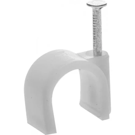 Скоба-держатель для круглого кабеля, с оцинкованным гвоздем, 16 мм, 40 шт, STAYER Master 4510-16 4510-16 купить в Нижневартовске