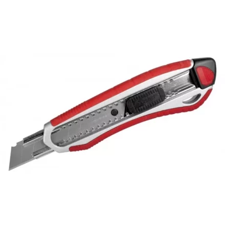 Нож ЗУБР "ЭКСПЕРТ" с сегментированным лезвием 18 мм, металлический корпус, автоматический фиксатор лезвия 09177_z01 купить в Нижневартовске