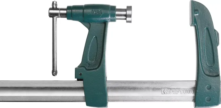 Струбцина KRAFTOOL тип "F", с мультипликаторной прижимной втулкой, 125х600 мм 32013-125-600 купить в Нижневартовске