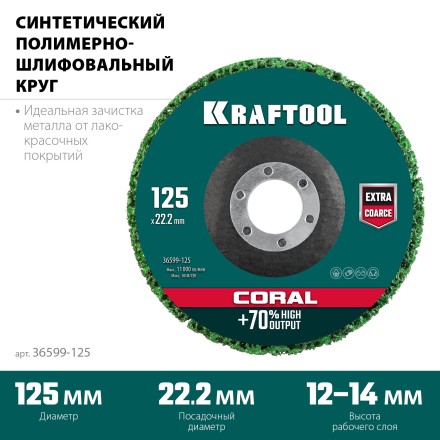 Круги полимерно-шлифовальные синтетические 36599-125 купить в Нижневартовске
