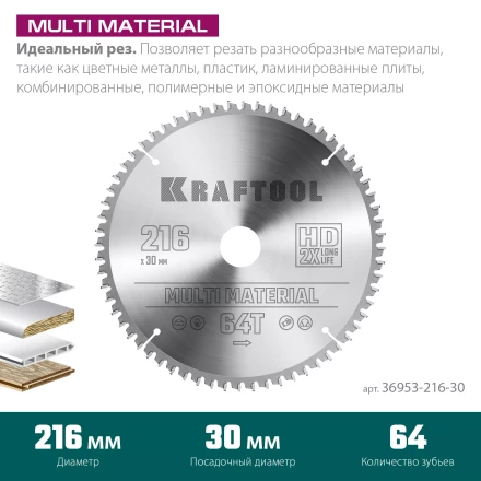 Диск пильный Multi Material, повышенный ресурс 36953-216-30 купить в Нижневартовске