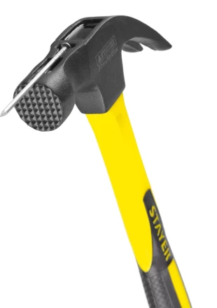 Молоток-гвоздодер "Fiberglass-M" с фиберглассовой рукояткой, с магнитом, 450 г, STAYER Professional 2027-450 купить в Нижневартовске