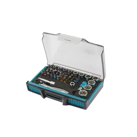 Трещотка с набором бит и торцевых головок, Адаптер и удлинитель, 49 штук,  S2 Gross 11600 купить в Нижневартовске