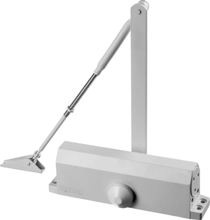 Доводчик дверной ЗУБР "ПРОФЕССИОНАЛ", для дверей массой до 100 кг, цвет белый 37911-100 купить в Нижневартовске