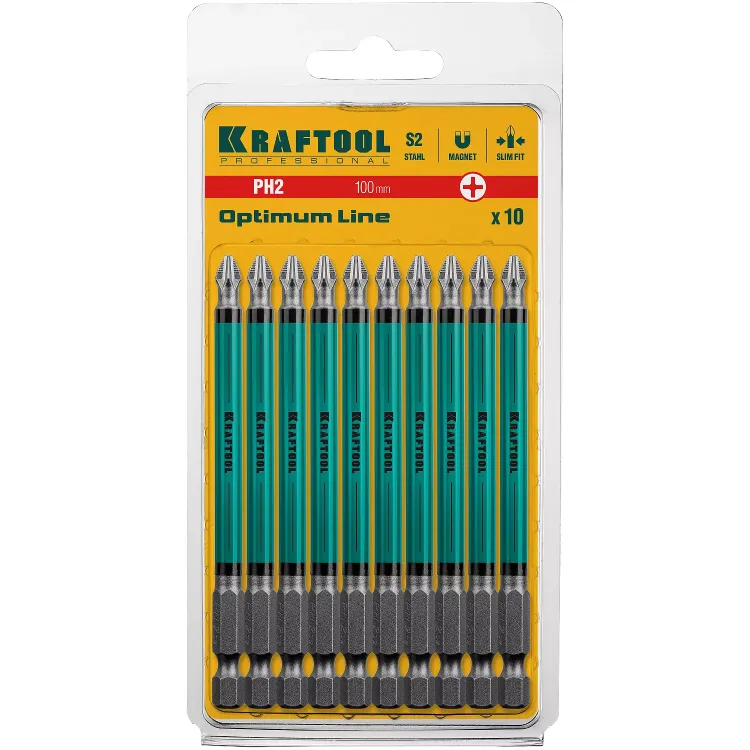 Биты KRAFTOOL OPTIMUM PH 26122-2-100-10 купить в Нижневартовске