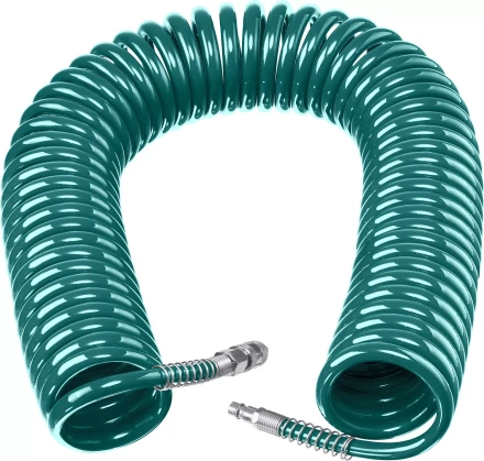 Воздушный спиральный шланг KRAFTOOL с фитингами рапид 8х12 мм 06590-20 купить в Нижневартовске