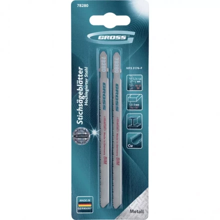 Полотна для электролобзика по металлу 2 шт 3176 GROSS 78280 купить в Нижневартовске