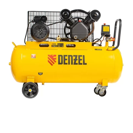 Компрессор воздушный BCV2200/100, ременный привод, 2.2 кВт, 100 литров, 370 л/мин Denzel 58110 купить в Нижневартовске