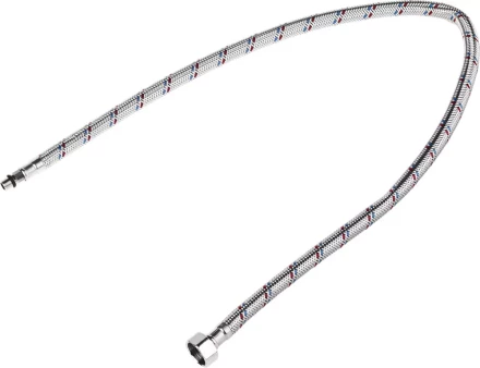 Подводка гибкая STAYER для воды к смесителям, оплетка из нерж стали, укороченная, г/ш 1/2" - 0,8м 51016-080 купить в Нижневартовске