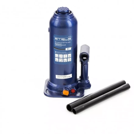 Домкрат гидравлический бутылочный 8 т h подъема 222-447 мм Stels 51165 купить в Нижневартовске