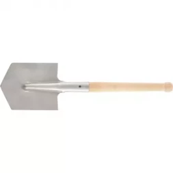 Лопата саперная из нержавеющей стали деревянный черенок СИБРТЕХ 61439