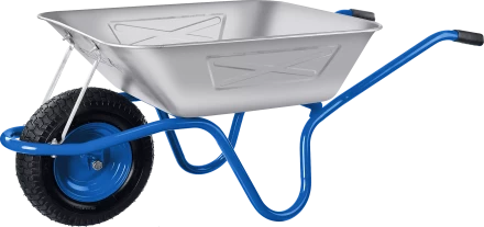 Тачка с широким пневматическим колесом строительная одноколесная 250 кг серия ПРОФЕССИОНАЛ купить в Нижневартовске