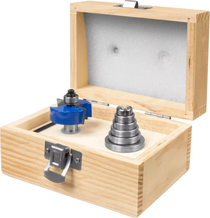 Фрезы четвертные фальцевые в наборе с подшипниками серия ПРОФЕССИОНАЛ купить в Нижневартовске