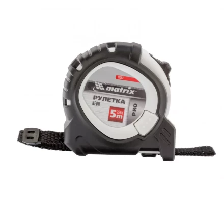 Рулетка Neon 5 м x 25 мм обрезиненный корпус 3 фиксации Pro Matrix 32592 купить в Нижневартовске
