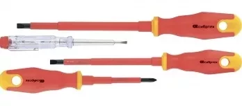 Набор диэлектрических отверток до 1000В тестер CrV двухкомпонентные рукоятки Сибртех 12937 купить в Нижневартовске