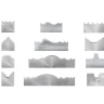 Комплект фигурных ножей К-222 (12x3шт) 55001 купить в Нижневартовске
