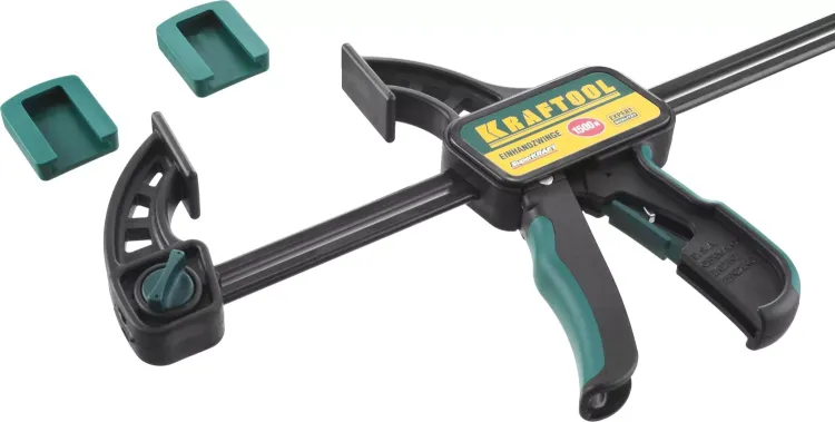 Струбцина "EcoKraft" ручная пистолетная, KRAFTOOL 32226-60, пластиковый корпус, 600/800мм, 150кгс 32226-60 купить в Нижневартовске